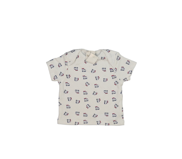 Nové bílé triko s vláčky M&Co