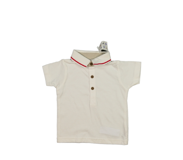 Nové krémové triko s límečkem Nutmeg 