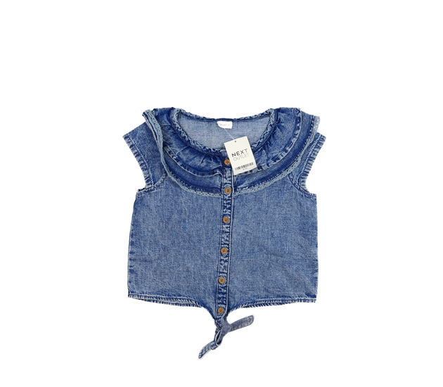 Nové modré triko s límečkem Next