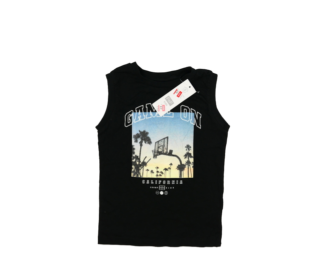 Nové černé tílko s potiskem F&F