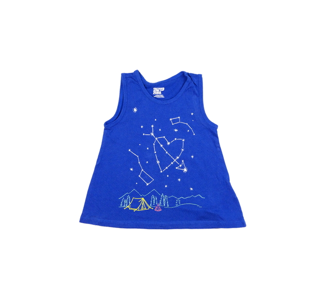 Modré tílko s obrázkem 