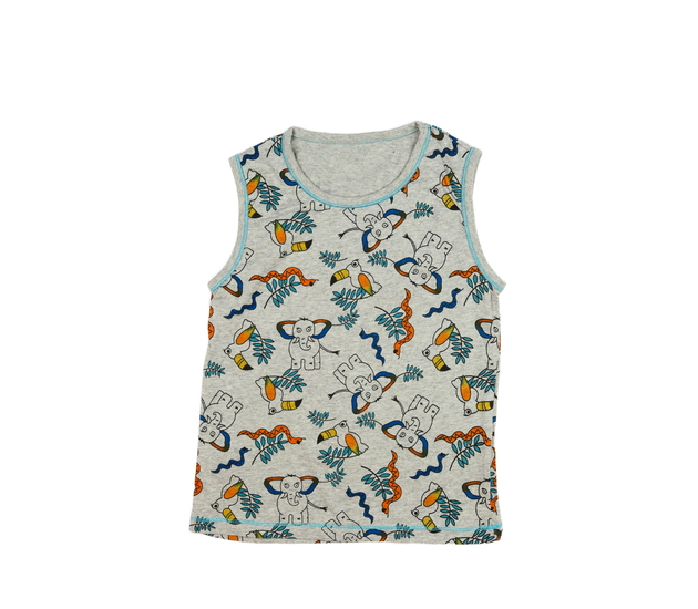 Šedé tílko se slony 