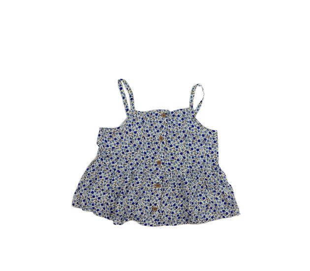 Nové modře květinové tílko H&M