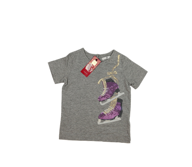 Nové šedé melírované triko s bruslemi M&S