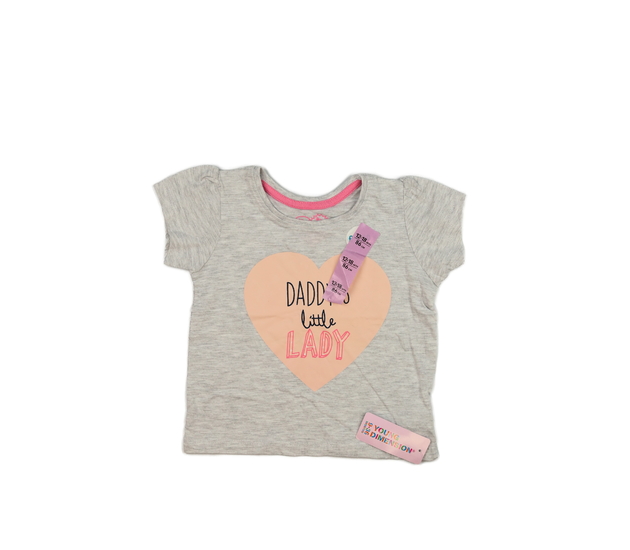 Nové šedé triko se srdcem Primark 