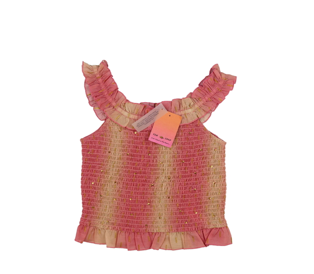 Nové růžové prošívané triko River Island 