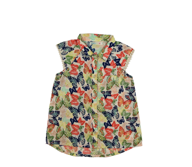 Vzdušná světlá košile s motýlky M&Co