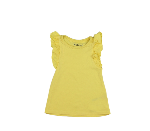 Žluté tílko s volánky Nutmeg