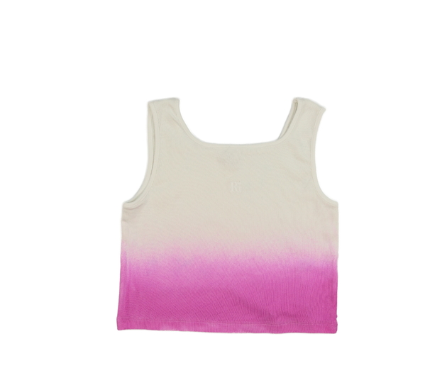 Růžovo-bílý crop top River Island 