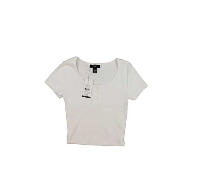 Nový bílý žebrovaný crop top New Look 