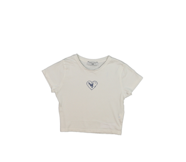 Bílý crop top New Look