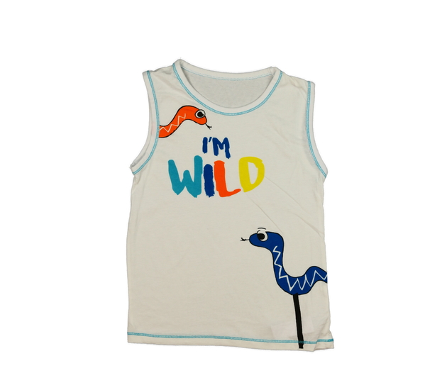 Krémové tílko s hady