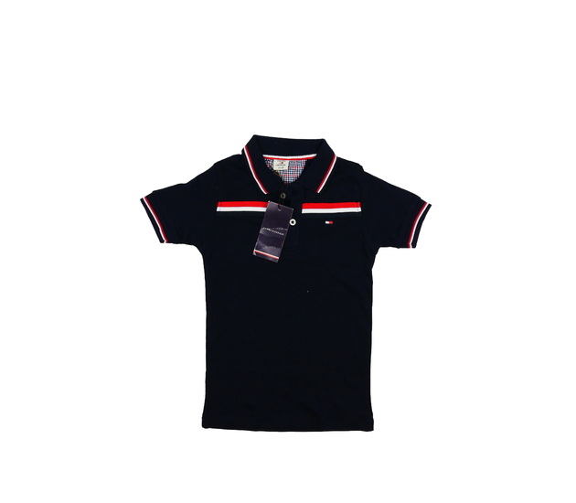 Nové tmavě modré triko s límečkem 