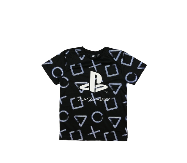 Černé triko PlayStation Primark