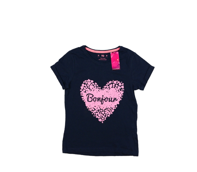 Nové tmavě modré triko se srdcem Primark 