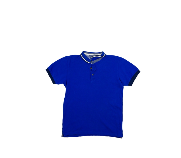 Modré triko s límečkem 