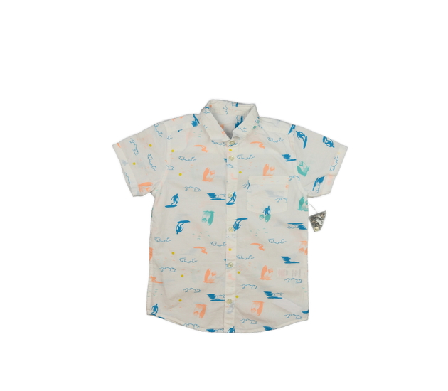 Bílá košile s mořským motivem 