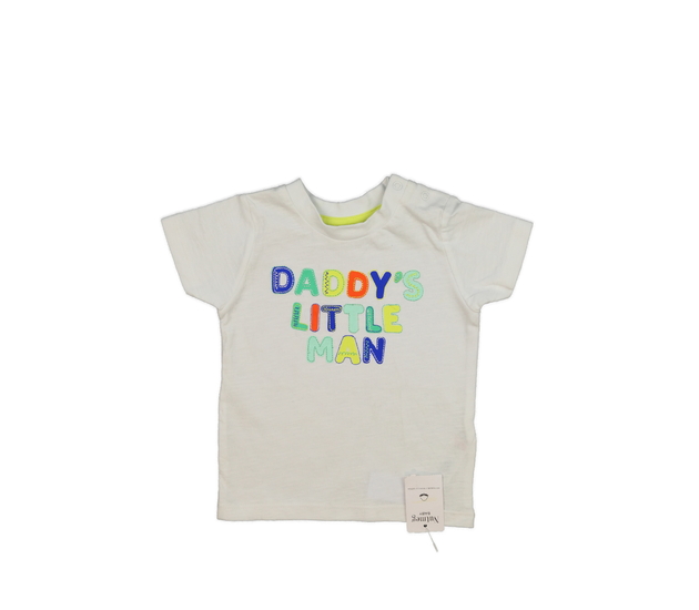 Nové krémové triko s nápisem Nutmeg