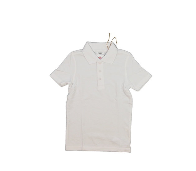 Bílé společenské triko s límečkem 