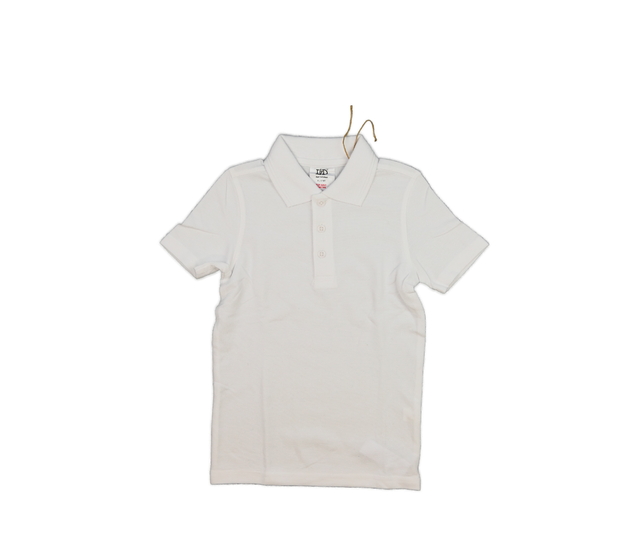 Bílé společenské triko s límečkem 