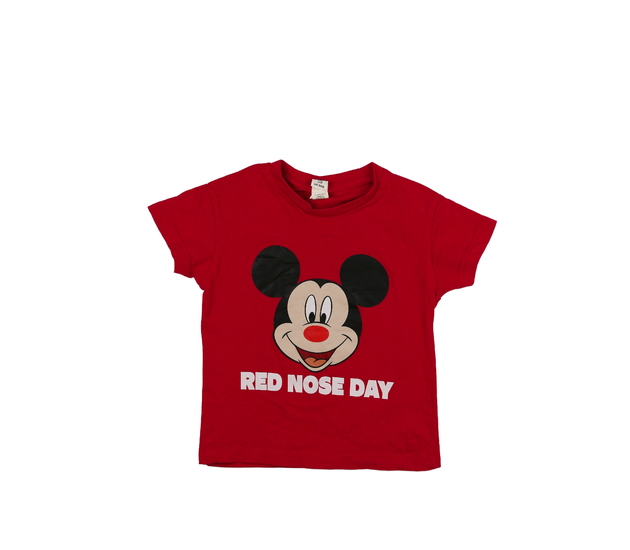 Tmavě červené triko Mickey 