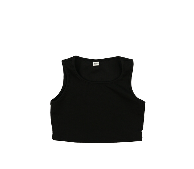 Černý crop top 