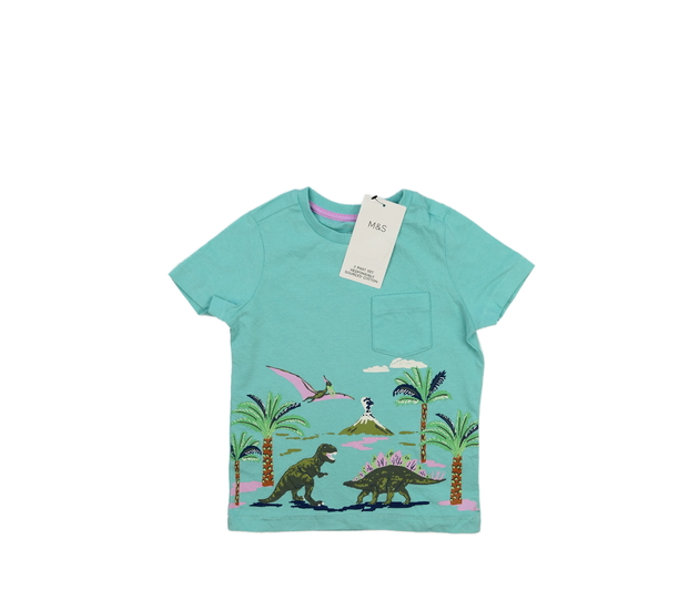 Nové modré dinosauří triko M&S