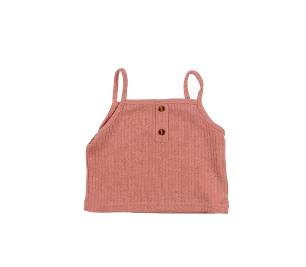 Růžový crop top 
