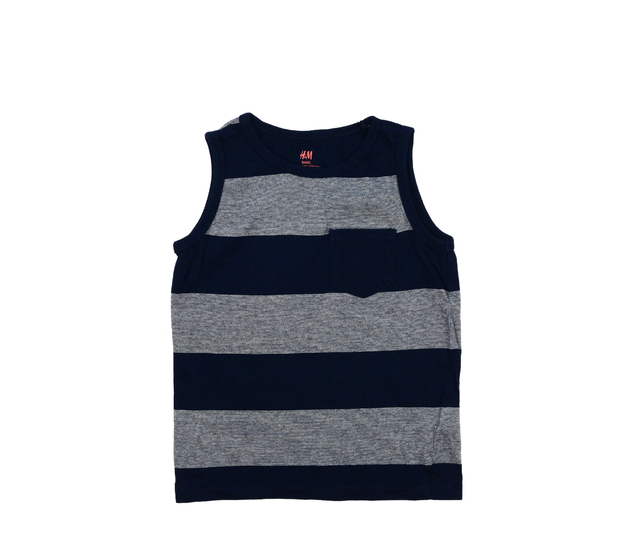 Modré pruhované tílko H&M
