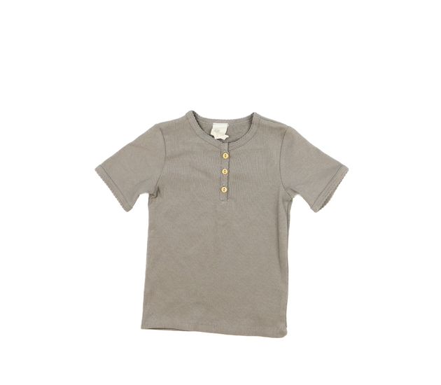 Šedé triko s dekorativními knoflíky H&M