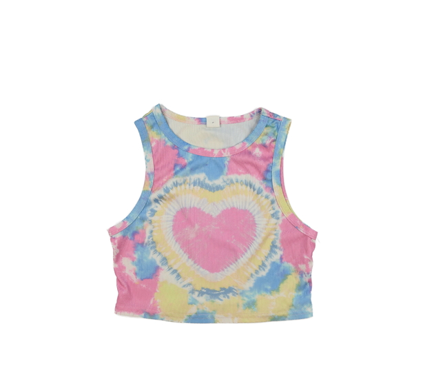 Batikovaný crop top 