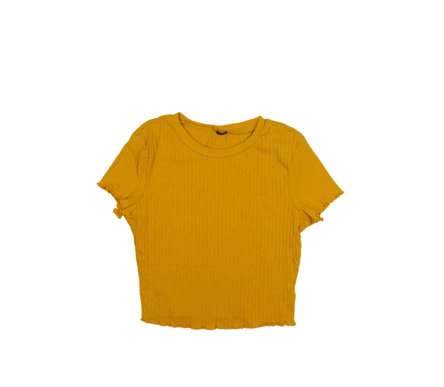 Hnědý crop top 