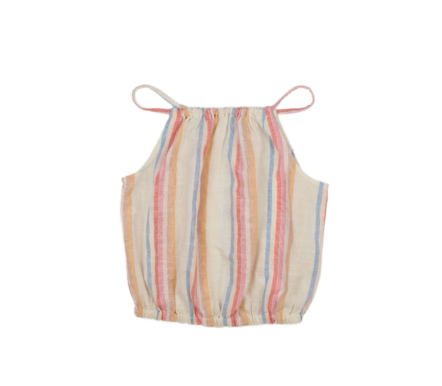 Pastelově pruhovaný crop top Primark 