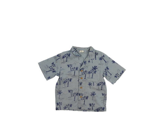 Modrá košile s palmami H&M