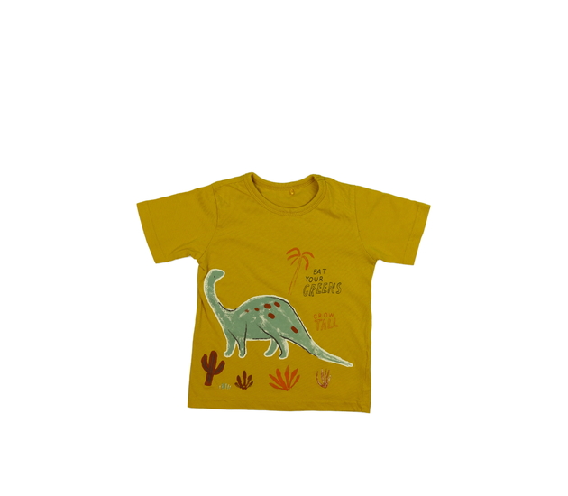 Hořčicové triko s dinosaurem George