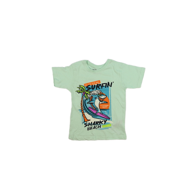 Zelené triko se žralokem Primark 