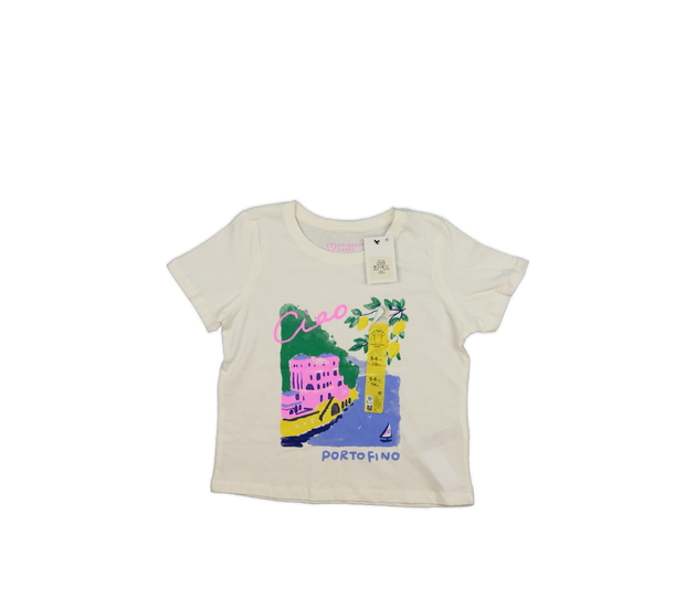 Nové krémové triko s obrázkem Primark 