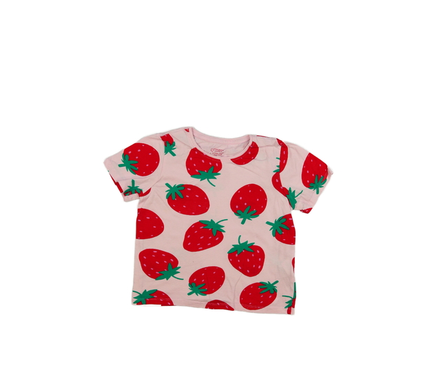 Růžové triko s jahodami Primark 