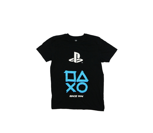 Černé triko PlayStation Primark 