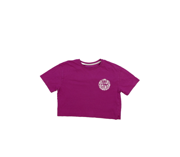 Sytě tmavě růžový crop top Primark 
