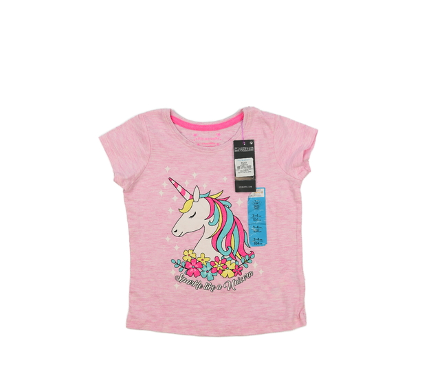 Nové růžové triko s jednorožcem Primark 