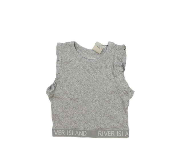Nový šedý crop top River Island 