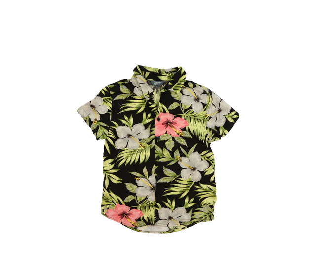 Černá slabá košile s květinami Primark 