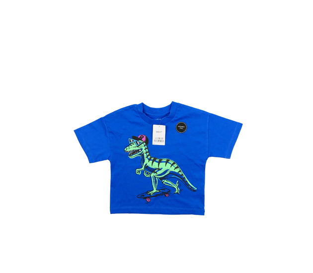 Nové modré stylové triko s dinosaurem Next