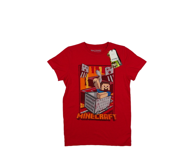Nové červené triko Minecraft Next