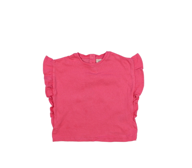 Růžové triko s volánky H&M