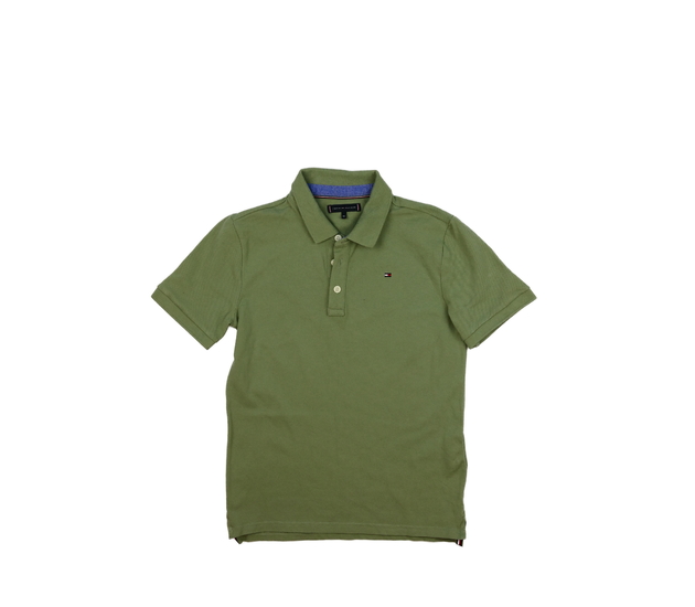 Zelené triko s límečkem Tommy Hilfiger 
