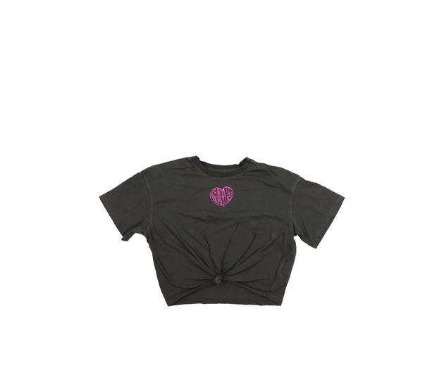 Šedý crop top H&M