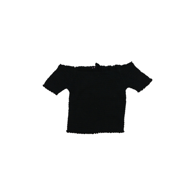 Černý prošívaný crop top Primark 
