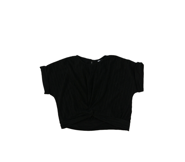 Černý crop top 